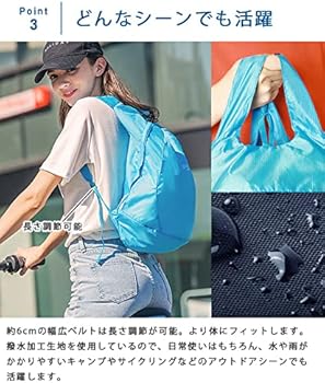 カービー　折り畳みリュック　新品未使用　水色　お出かけ　旅行　イベント　40cm 折りたたみリュック リュック 折り畳み 丈夫 軽量 防水 大容量 携帯